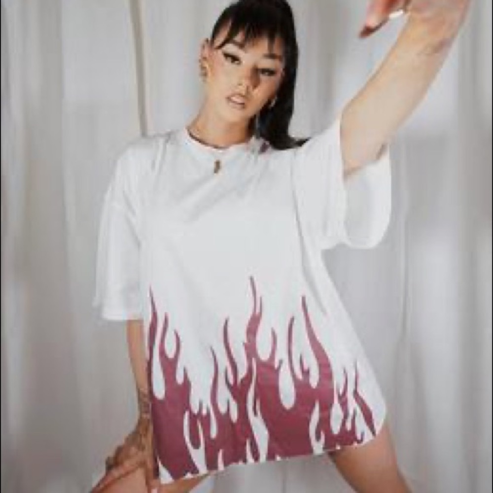 Missguided Flame Tee